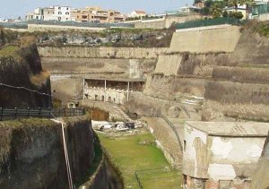 L'ingresso della Villa dei Papiri a Ercolano