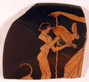 Frammento di ceramica greca al museo di Adria