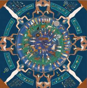 Lo Zodiaco del tempio di Dendera, oggi conservato al Louvre