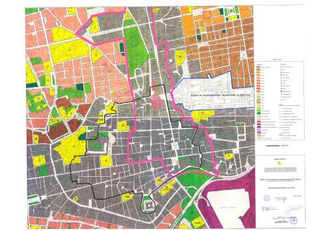 L'area del parco archeologico greco-romano di Catania con le perimetrazioni definite