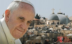 Papa Francesco è impegnato nel viaggio-pellegrinaggio in Terrasanta sulle orme di Paolo VI