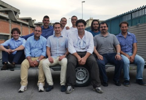 Il team di ricercatori fiorentini coordinato dal prof. Benedetto Allotta, al lavoro in Israele