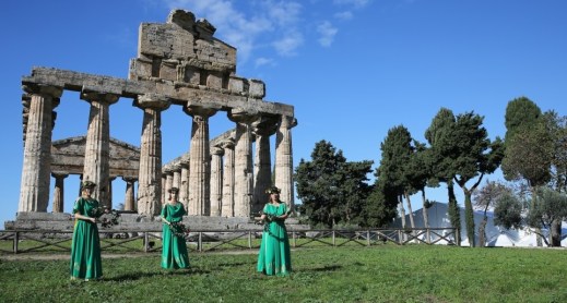 L'area adiacente al tempio di Cerere a Paestum ospita parte degli eventi della XVII Bmta