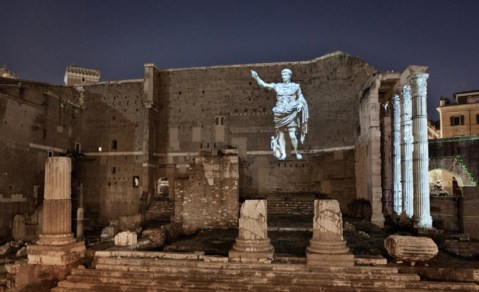 La sera il foro di Augusto a Roma rivive con lo spettacolo a effetti speciali di Piero Angela