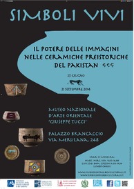 Il manifesto della mostra "Simboli vivi"