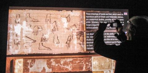 Il Papiro di Artemidoro nel nuovo allestimento al museo Archeologico di Torino
