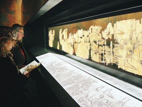 Il Papiro di Artemidoro fu esposto la prima volta nel 2006 a Palazzo Bricherasio, in occasione delle Olimpiadi invernali di Torino