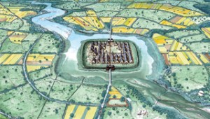 La ricostruzione di una terramara dell'età del Bronzo in pianura Padana