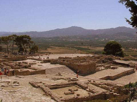 Una panoramica di Festos a Creta: Vincenzo La Rosa diresse lo scavo dal 2000 al 2004