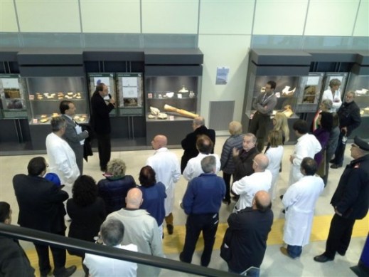 La presentazione del percorso museale archeologico nell'atrio del San Luca