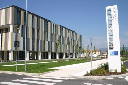 Il nuovo ospedale San Luca di Lucca dove è stato aperto un percorso museale archeologico