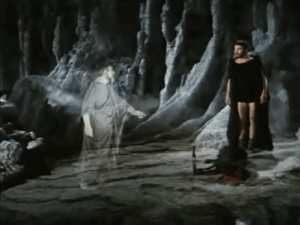 L'incontro di Ulisse con Tiresia nello sceneggiato rai "Odissea" del 1969