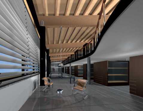 Un interno del grande edificio che ospiterà il nuovo museo Archeologico di Altino