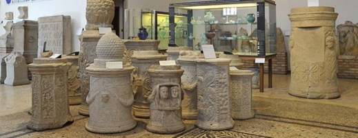 Nel "vecchio" museo di Altino trovano posto i reperti provenienti dalla necropoli romana