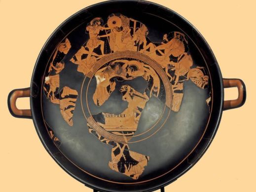 La kylix di Eufronio a Cerveteri da maggio 2014, era stata restituita nel 1999 dal Getty Museum di Malibu