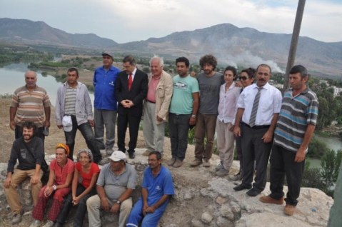 L'equipe dell'università di Pisa con il personale turco della missione congiunta