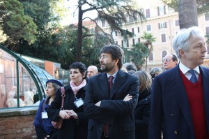 Il ministro Franceschini all'inaugurazione delle serre-museo di villa Wolkonsky