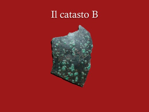 Il frammento bronzeo del catasto B di Verona che certifica la presenza di proprietari terrieri celti