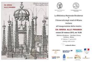 Il manifesto della mostra "Da Brera allle piramidi"