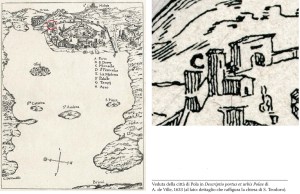 Una mappa di Pola del 1633 riporta la chiesa di S, Teodoro