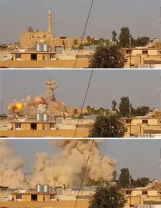 La distruzione della moschea di Giona a Mosul