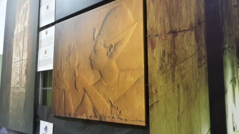 Gigantografie dei rilievi del tempio di Seti I ad Abido realizzate da Paolo Renier