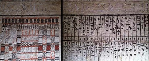 Intensi i colori anche nelle raffigurazioni della tomba del sacerdote Sa Bi, trovata nella necropoli di Saqqara