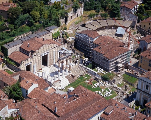 Il monumentale foro della romana Brixia collegato al museo di Santa Giulia