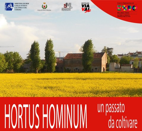 La locandina della mostra "Hortus Hominum" al museo Archeologico nazionale di Fratta Polesine