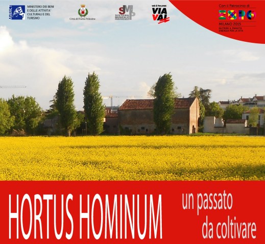 La locandina della mostra "Hortus Hominum" al museo Archeologico nazionale di Fratta Polesine