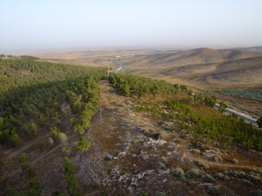 La collina di Tell Halif nel Negev, sud di Israele, a una decina di chilometri da Beersheva