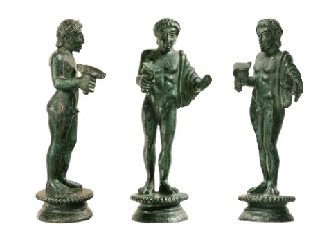 Il dio del vino Fufluns, bronzetto trovato a Sasso Marconi, testimonial della mostra a Marzabotto