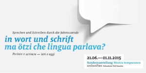 Il manifesto della mostra all'archeopark di Valsenales