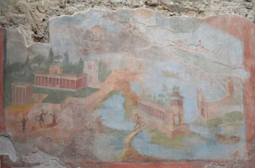 Gli affreschi recuperati nel restauro della domus della Fontana Piccola a Pompei