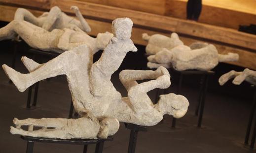 I calchi realizzati a partire da quelli di Giuseppe Fiorelli, vengono presentati per la prima volta al pubblico dopo il recente restauro della soprintendenza