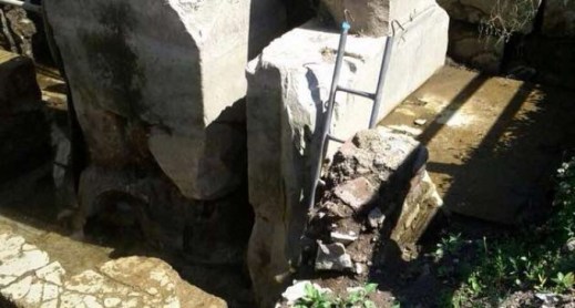 I plinti appartenenti all'arco di Tito rinvenuti al Circo Massimo a Roma