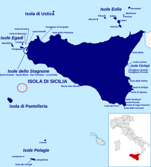 Nel cerchietto rosso il punto dove è stato ritrovato il monolito di 9500 anni fa