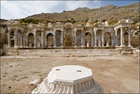 La città di Sagalassos in Turchia, ultima città romana dell'impero d'Oriente, governata da Costantinopoli