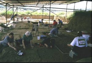Lo scavo in località Bilancino nel Mugello in Toscana