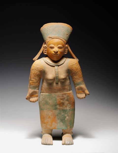 Una Venere ecuadoriana di Valdivia, in ceramica policroma, dalla collezione Ligabue