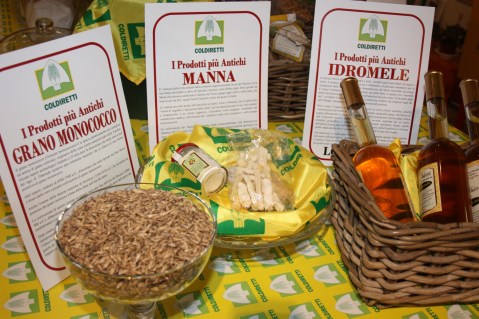 Il grano monococco, la manna e l'idromele: tre prodotti dell'antichità che Coldiretti mette in mostra a Expo Milano