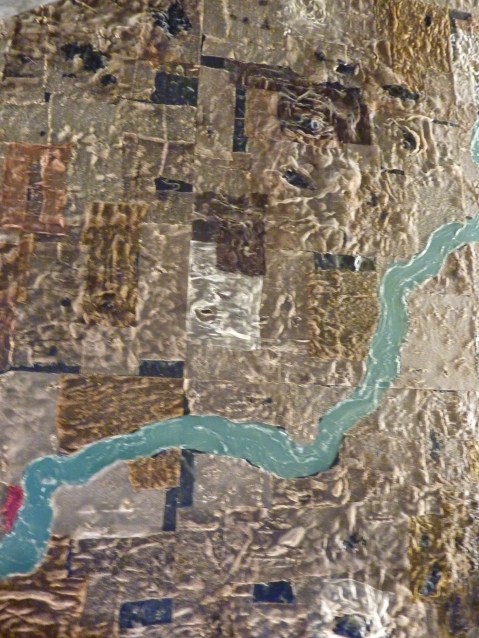 Il "percorso nilotico" che accompagna il visitatore all'inizio del viaggio nell'Antico Egitto