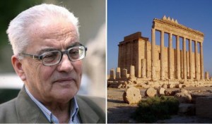 Il direttore di Palmira, Khaled Asaad, e il tempio di Baal