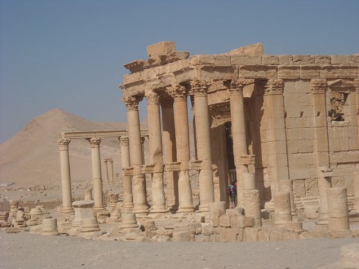 Il tempio romano di Baalshimin a Palmira prima della distruzione