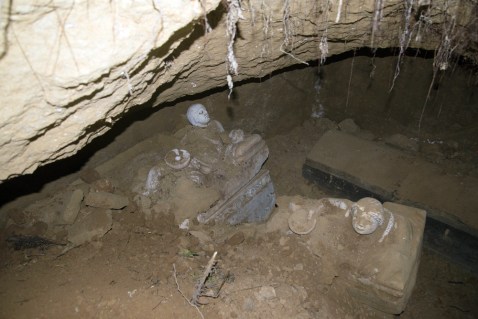 La tomba etrusca ipogea scoperta in località San Donnino Fondovalle, nel comune di Città della Pieve (Perugia)