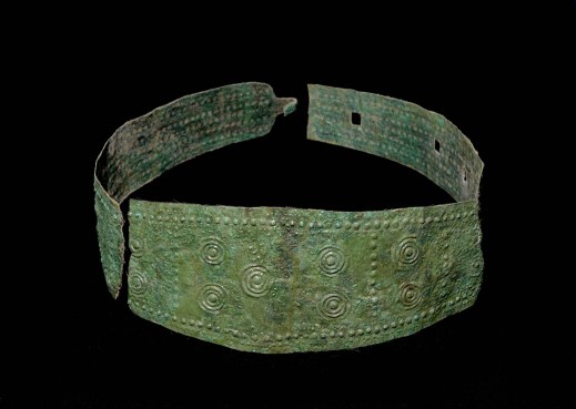 Il cinturone in bronzo della principessa di Collaatia esposto alle Terme di Diocleziano