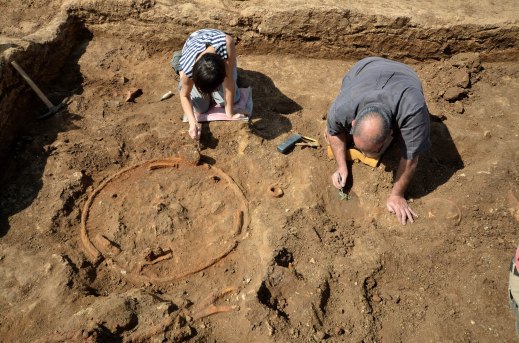Lo scavo archeologico in località La Rustica riporta alla luce un carro da guerra a due ruote