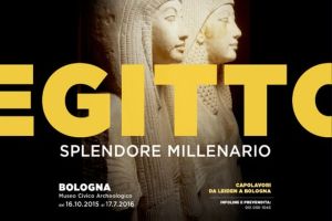 Il manifesto della mostra al museo archeologico di Bologna