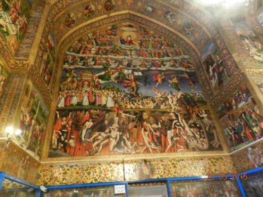 Il "Giudizio universale" nella cattedrale armena di Vank a Esfahan (Iran)
