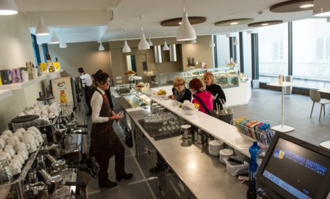La nuova caffetteria del museo Egizio di Torino (Foto Daniele Solavaggione)